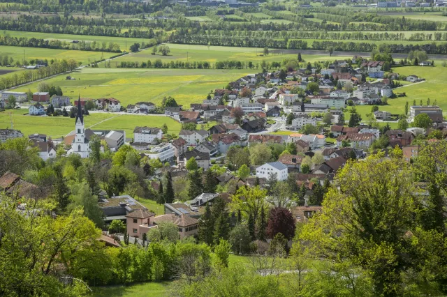 Luftaufnahme Gemeinde Eschen